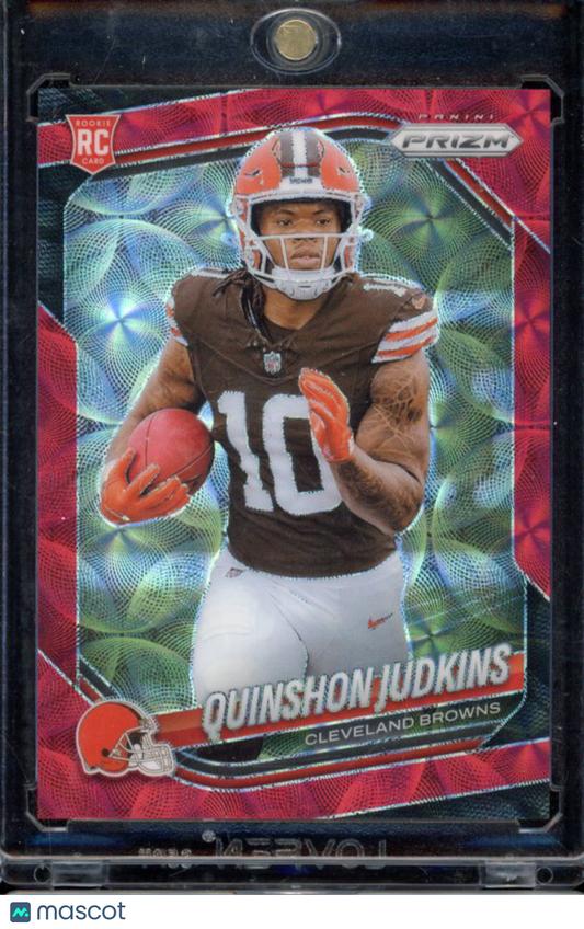 2025 Prizm Quinshon Judkins Red Choice Rookie /20