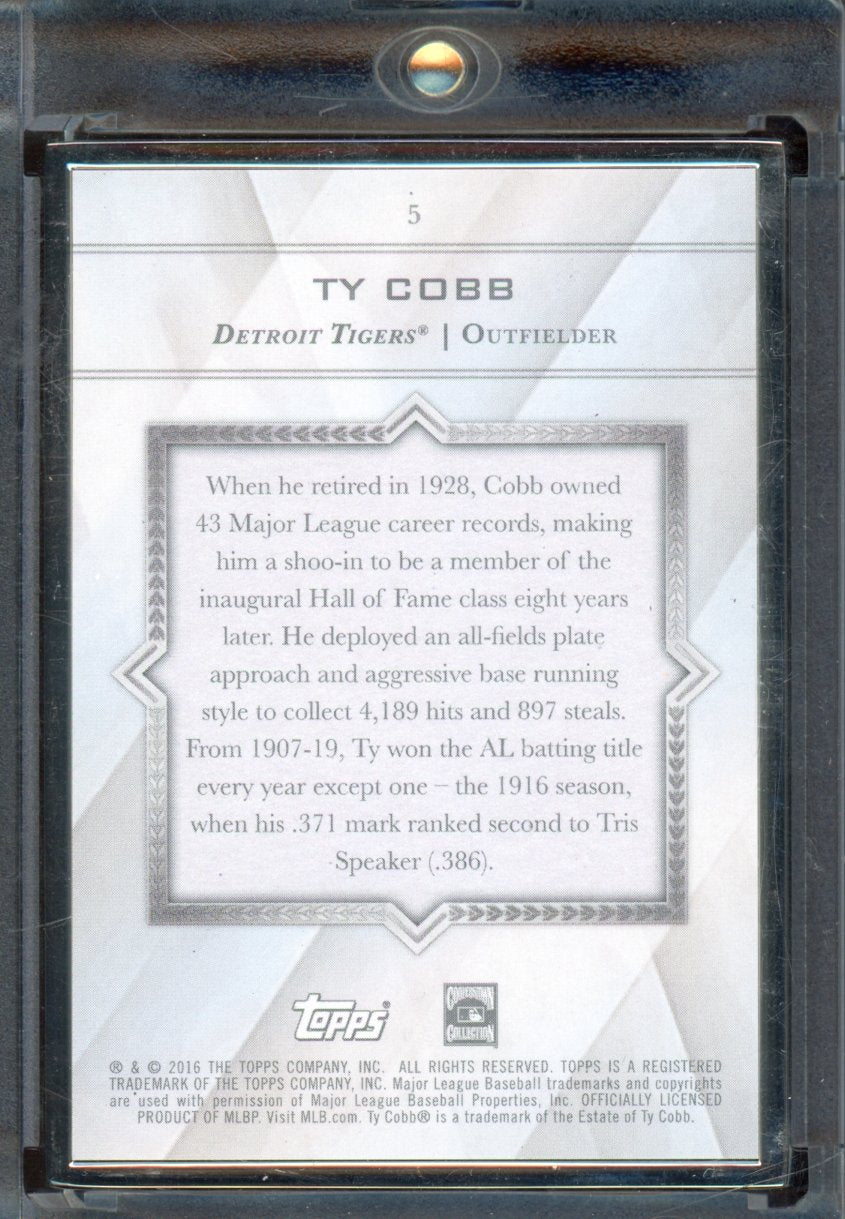 2016 Transcendent Ty Cobb /65 #5