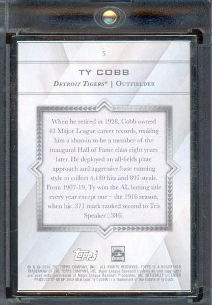 2016 Transcendent Ty Cobb /65 #5