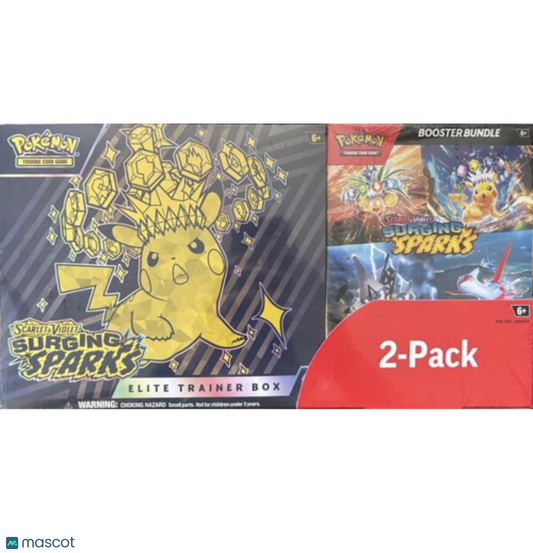Costco Pokemon Surging Sparks 2-Pack Trainer Box / Booster Bundle