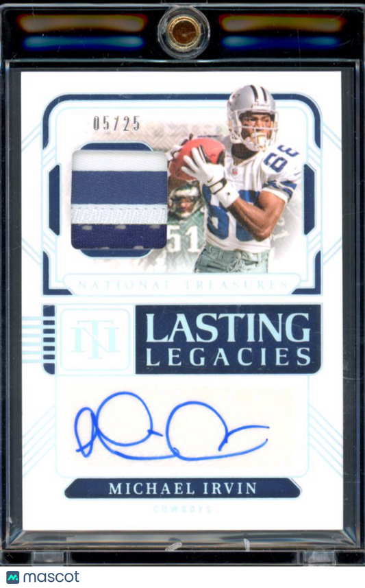2024 National Treasures Michael Irvin LL Patch Auto /25