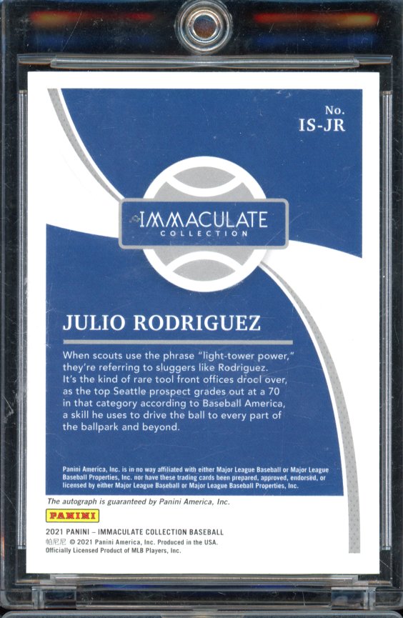 2021 Immaculate Julio Rodriguez Auto /99