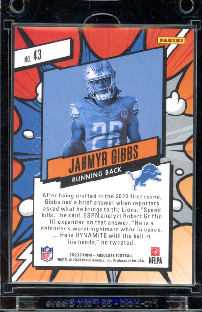 2023 Absolute Jahmyr Gibbs Explosive Rookie