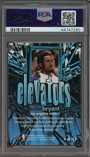 1999 Flair Showcase Kobe Bryant Elevators #4 PSA 9