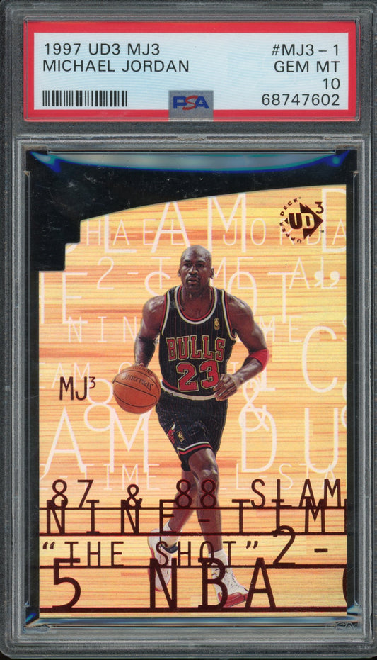 1997 UD3 Michael Jordan PSA 10