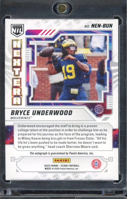 2025 Score Bryce Underwood Auto Next Era