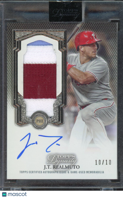 2023 Topps Dynasty J.T. Realmuto Patch Auto 10/10