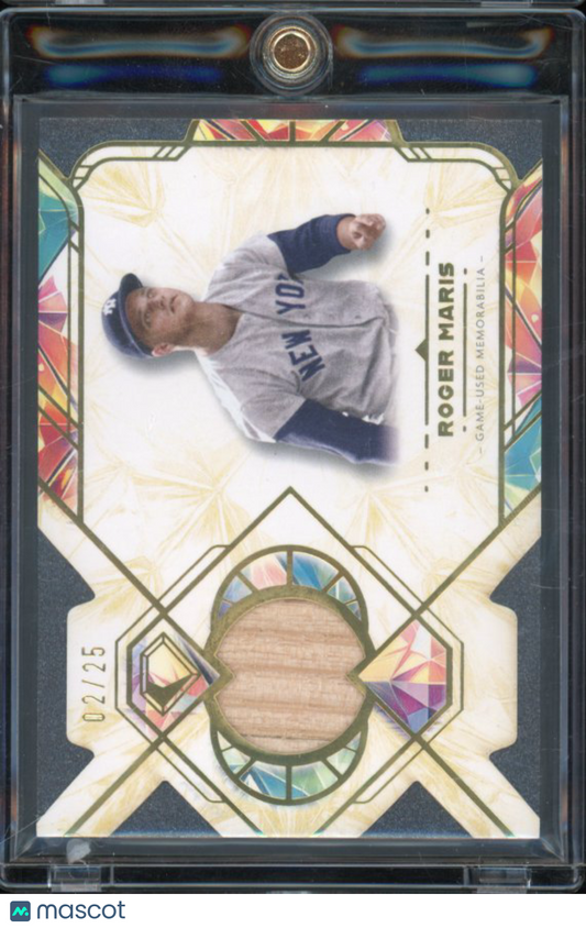2025 Diamond Icons Roger Maris Game Used Bat Relic /25