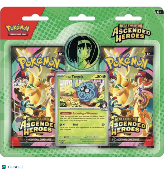 Pokemon Mega Evolution Ascended Heroes Collection 2 Pack Blister