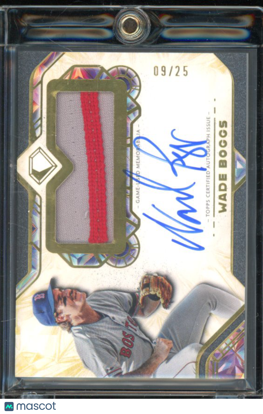 2025 Topps Diamond Icons Wade Boggs GU Patch Auto /25