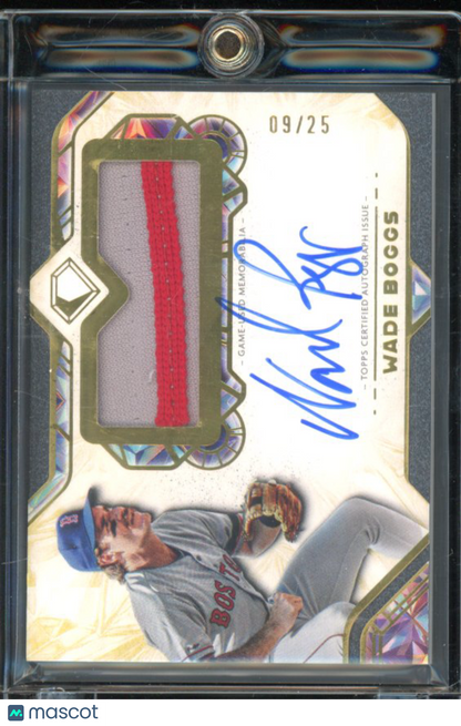 2025 Topps Diamond Icons Wade Boggs GU Patch Auto /25