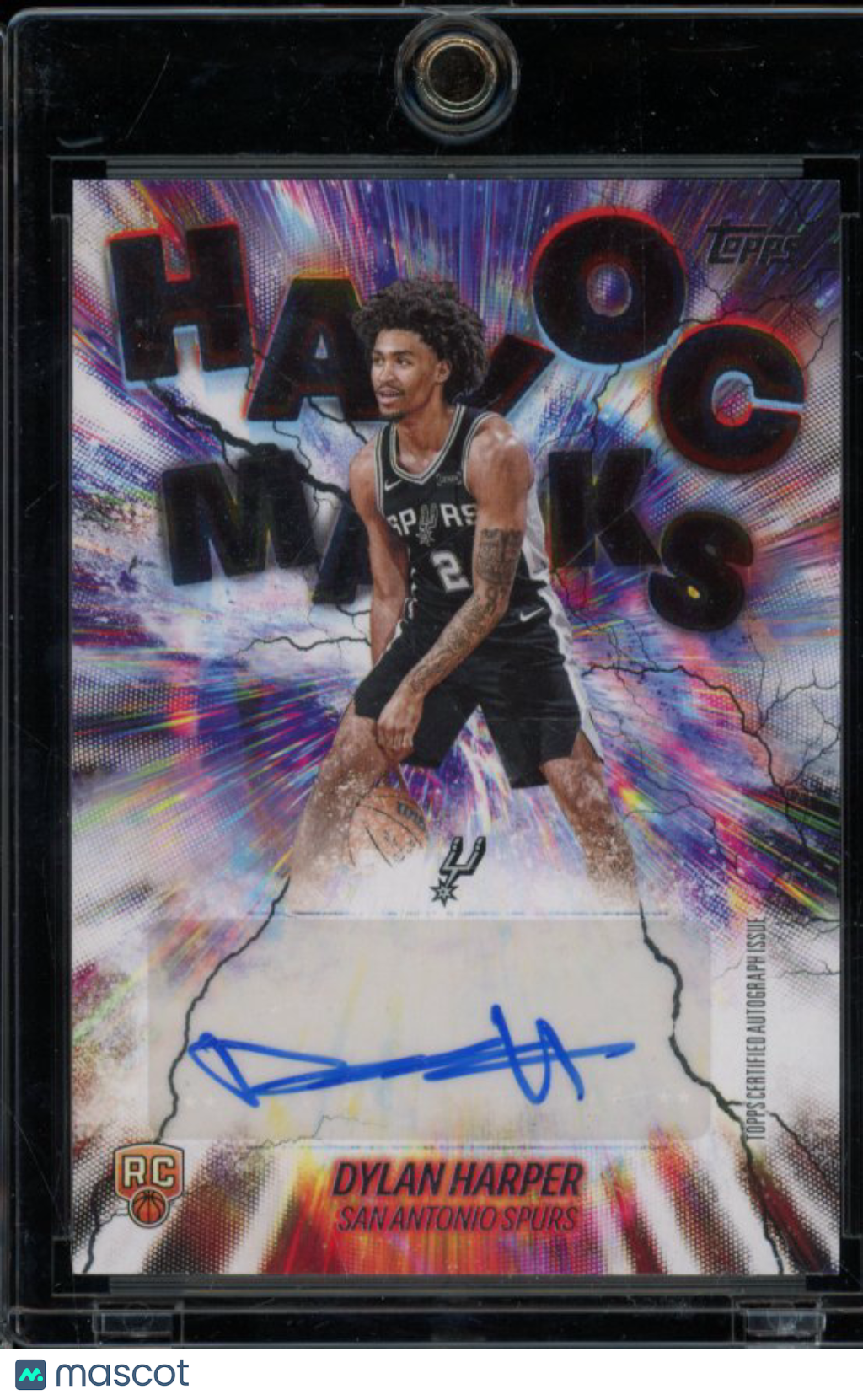 2025-26 Topps Dylan Harper Havoc Marks Rookie Auto