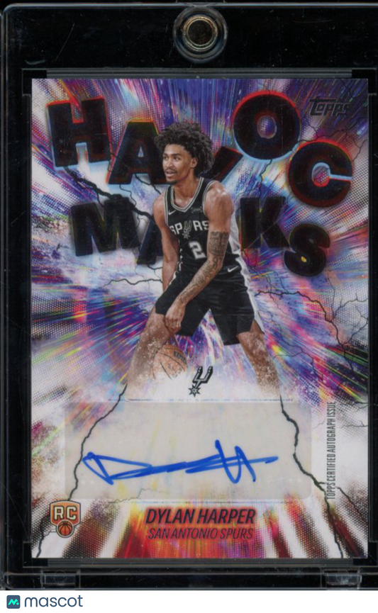 2025-26 Topps Dylan Harper Havoc Marks Rookie Auto