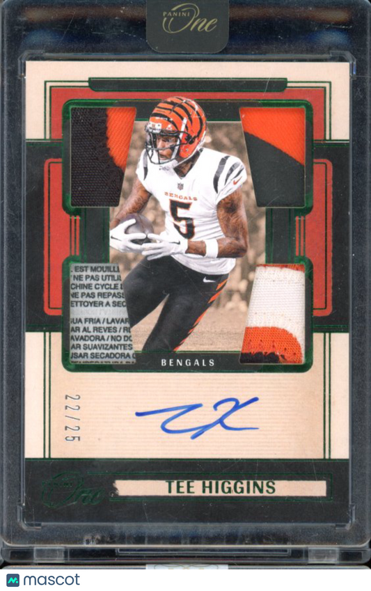 2024 Panini One Tee Higgins Patch Auto /25