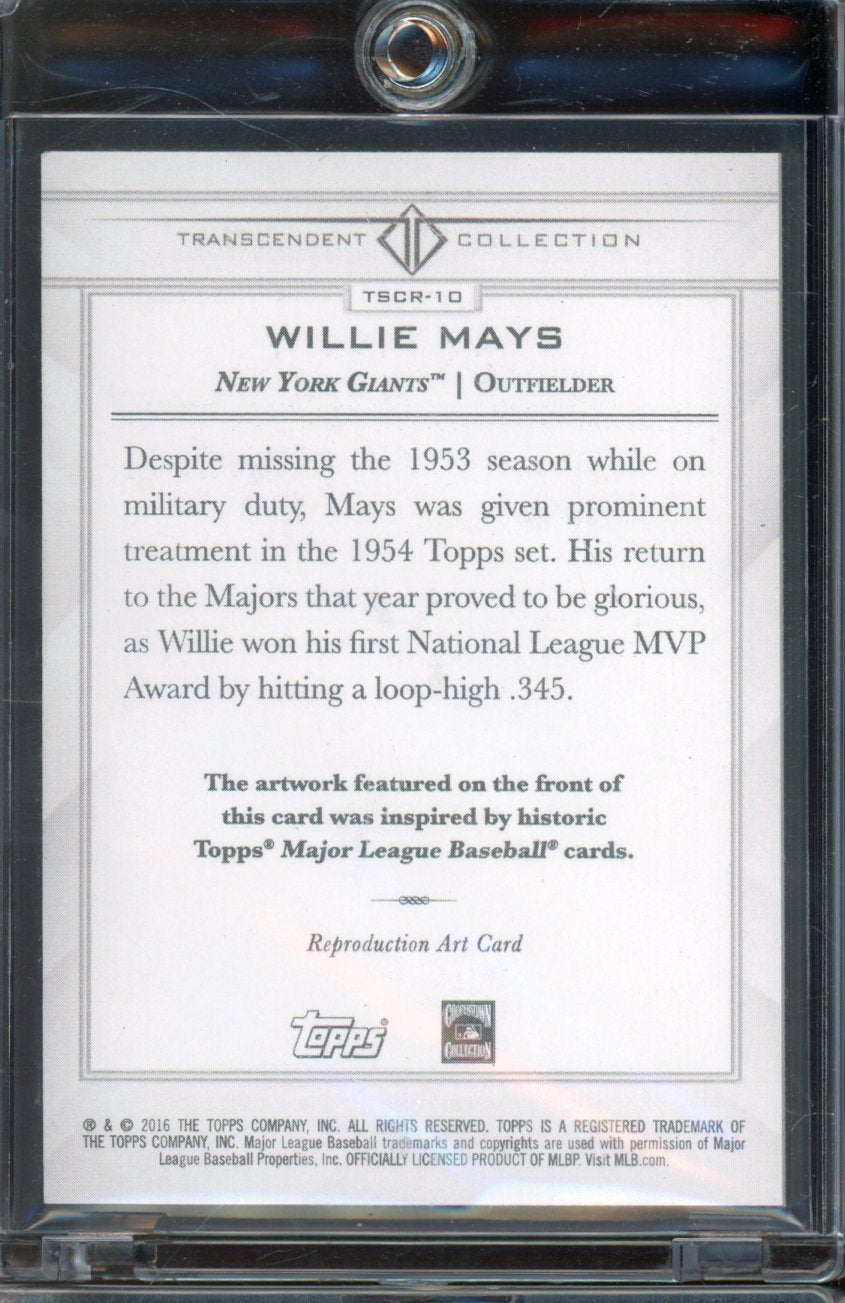 2016 Transcendent Willie Mays Sketch 12/65