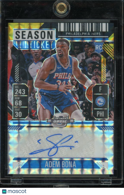 2024-25 Contenders Optic Adem Bona Black Gold Rookie Auto /8