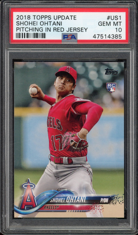 2018 Topps Update Shohei Ohtani PSA 10 RC