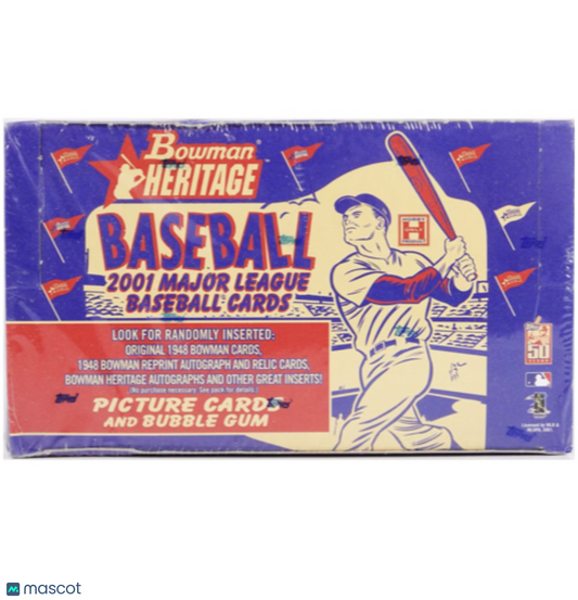 2001 Bowman Heritage Baseball Hobby Box