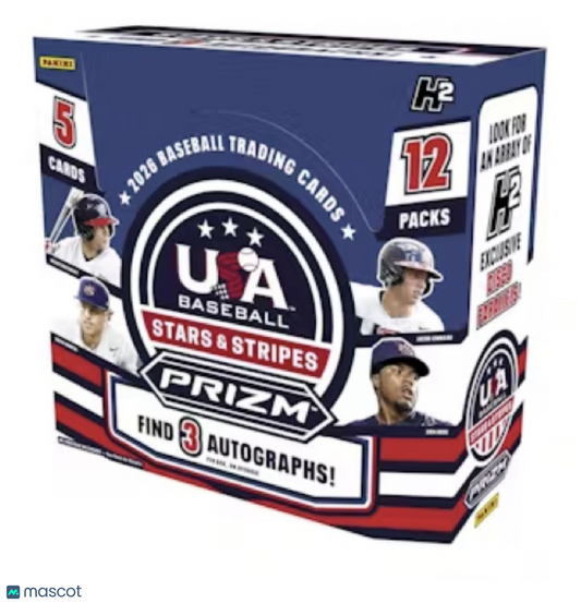 2026 Panini USA Stars & Stripes Prizm Baseball H2 Box