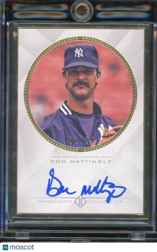 2016 Transcendent Don Mattingly /52 Auto