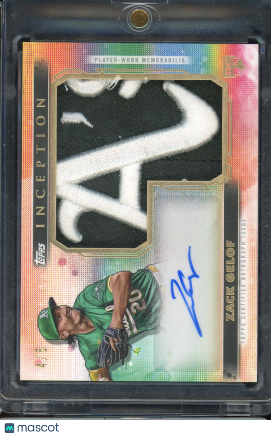 2024 Inception Zack Gelof Rookie Patch Auto Hat Logo Patch /5