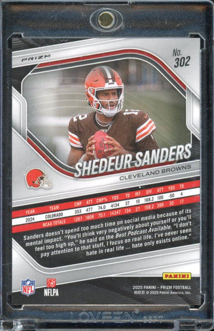 2025 Prizm Shedeur Sanders Silver Rookie