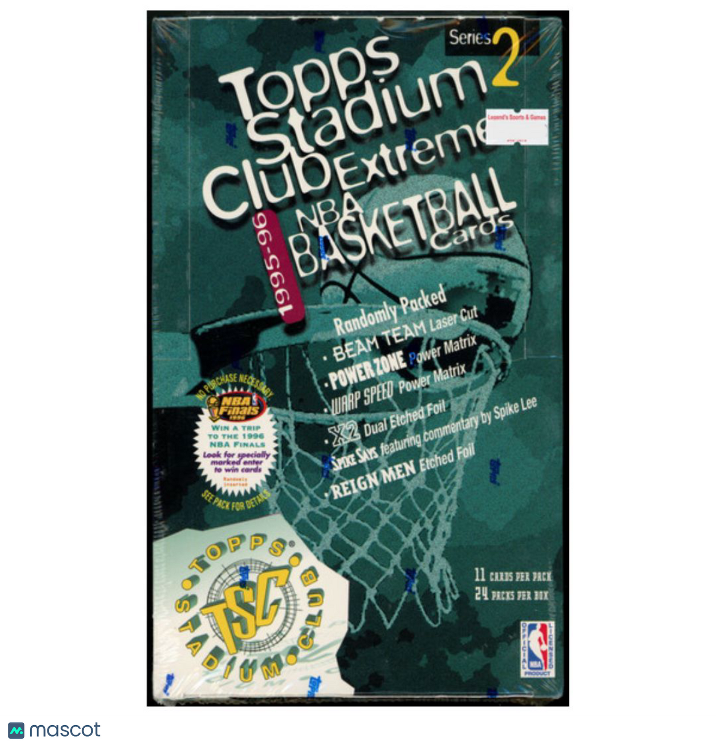 1995-96 Topps Stadium Club Basketball Series 2 Retail Box