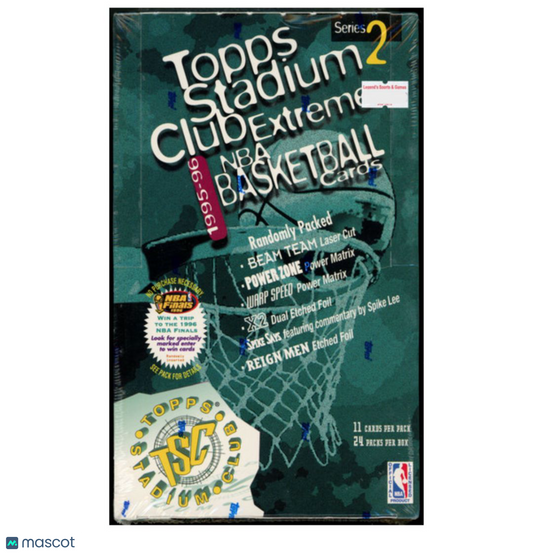 1995-96 Topps Stadium Club Basketball Series 2 Retail Box