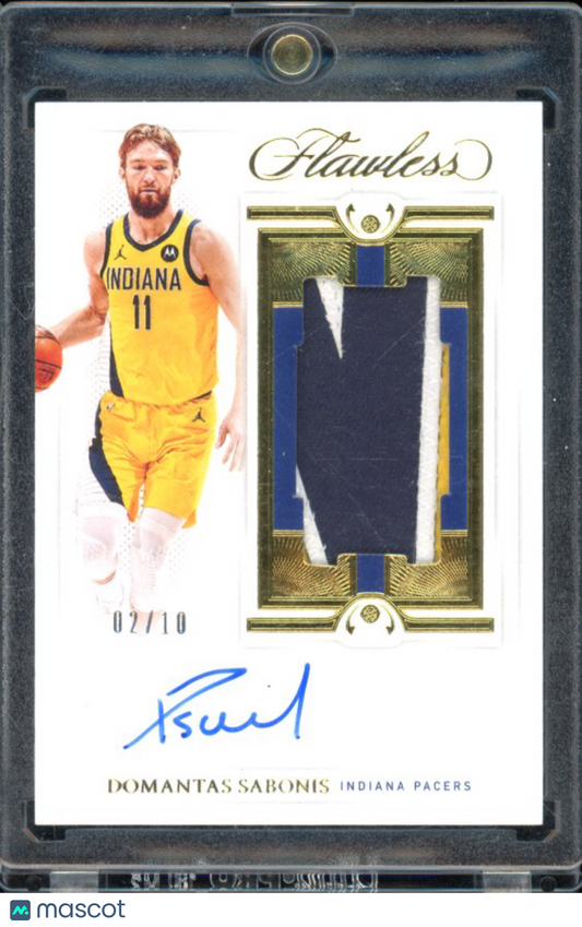 2020-21 Flawless Domantas Sabonis Patch Auto GU /10