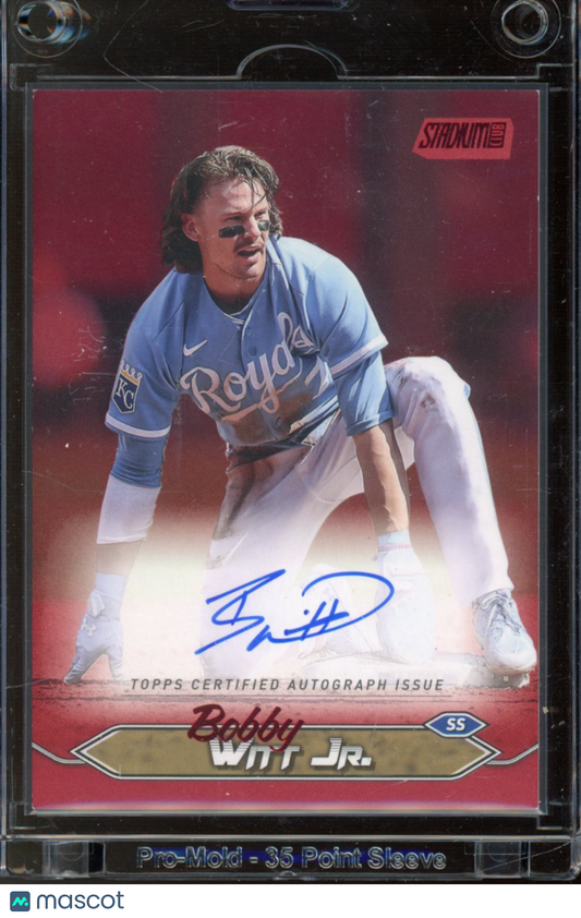 2024 Stadium Club Bobby Witt Jr Red Auto /50