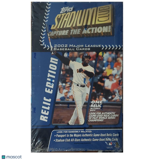2002 Topps Stadium Club Relic Edition Blue Box