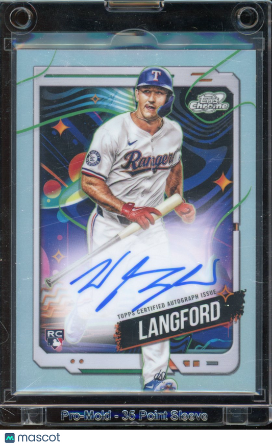 2024 Topps Chrome Wyatt Langford Cosmic Rookie Auto