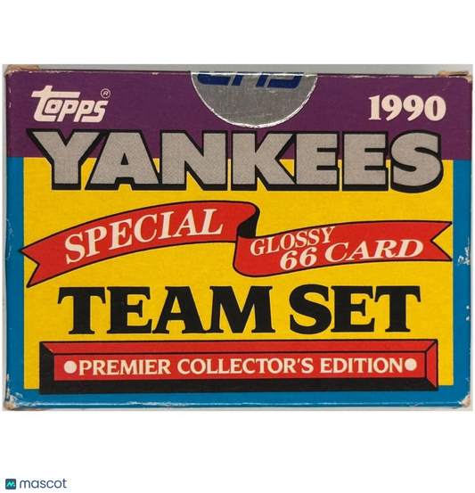 1990 Topps Special Glossy Yankees Team Set Box