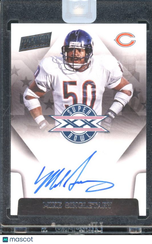 2018 Panini One Mike Singletary Super Bowl Auto