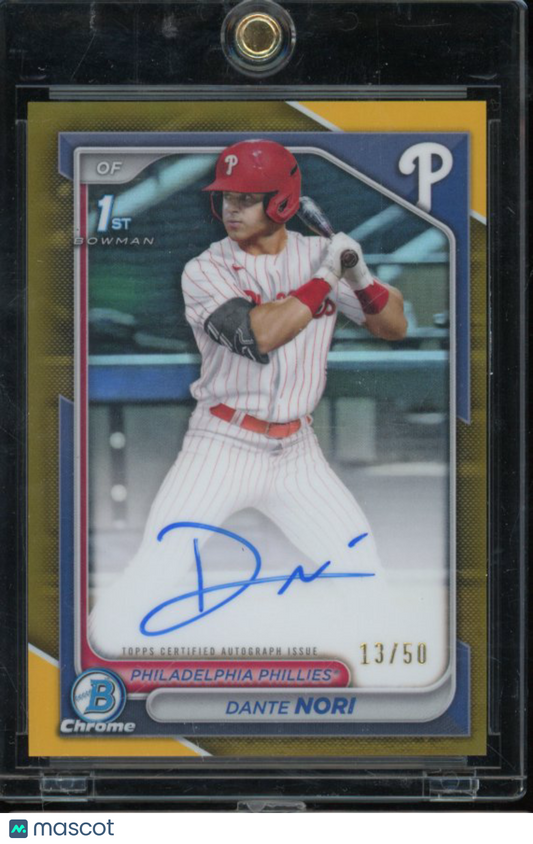 2024 Bowman Chrome Dante Nori Gold 1st Auto /50