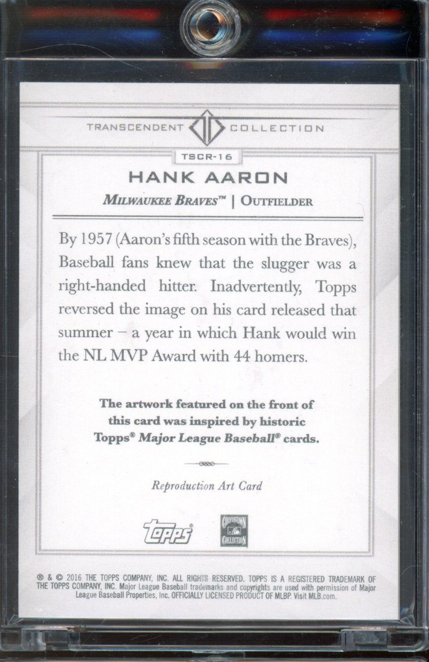 2016 Transcendent Hank Aaron Sketch 2/65