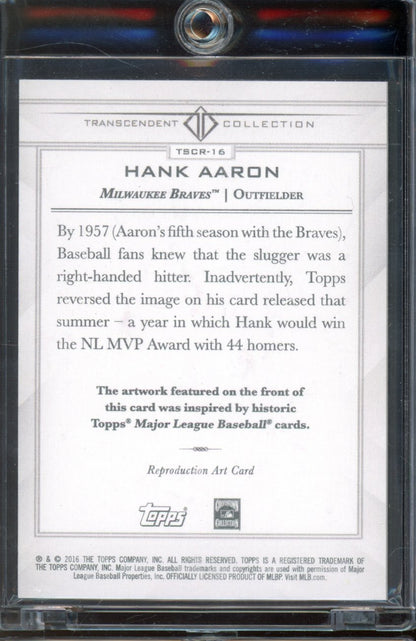 2016 Transcendent Hank Aaron Sketch 2/65