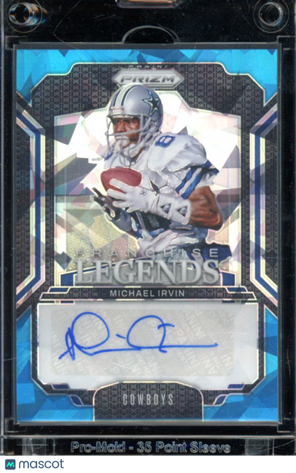 2024 Prizm Michael Irvin Blue Ice Legends Auto /99