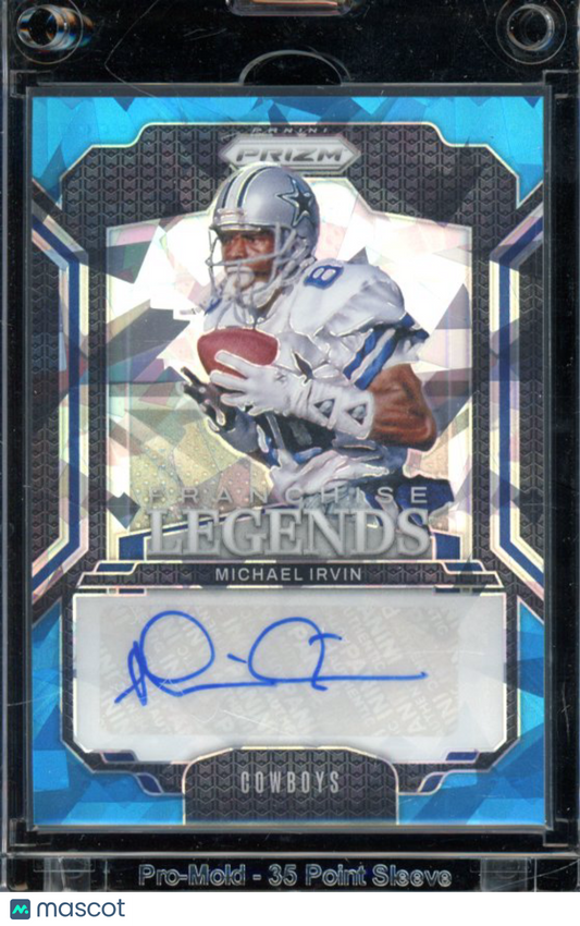 2024 Prizm Michael Irvin Blue Ice Legends Auto /99
