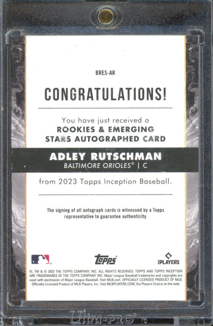 2023 Topps Inception Adley Rutschman Auto 163/199 RC