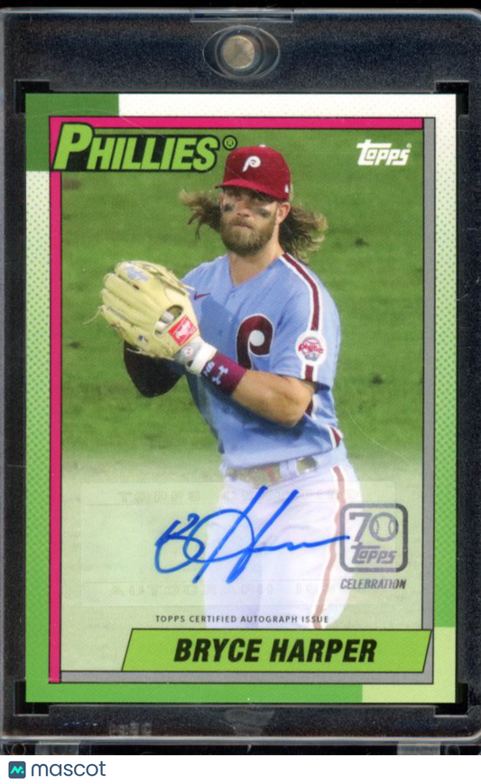 2021 Topps Bryce Harper 70th Celebration Vip Auto /10