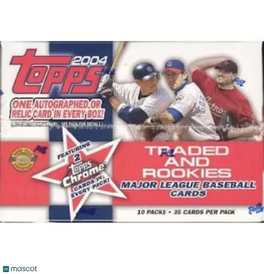 2004 Topps Traded and Rookies Baseball Jumbo Box