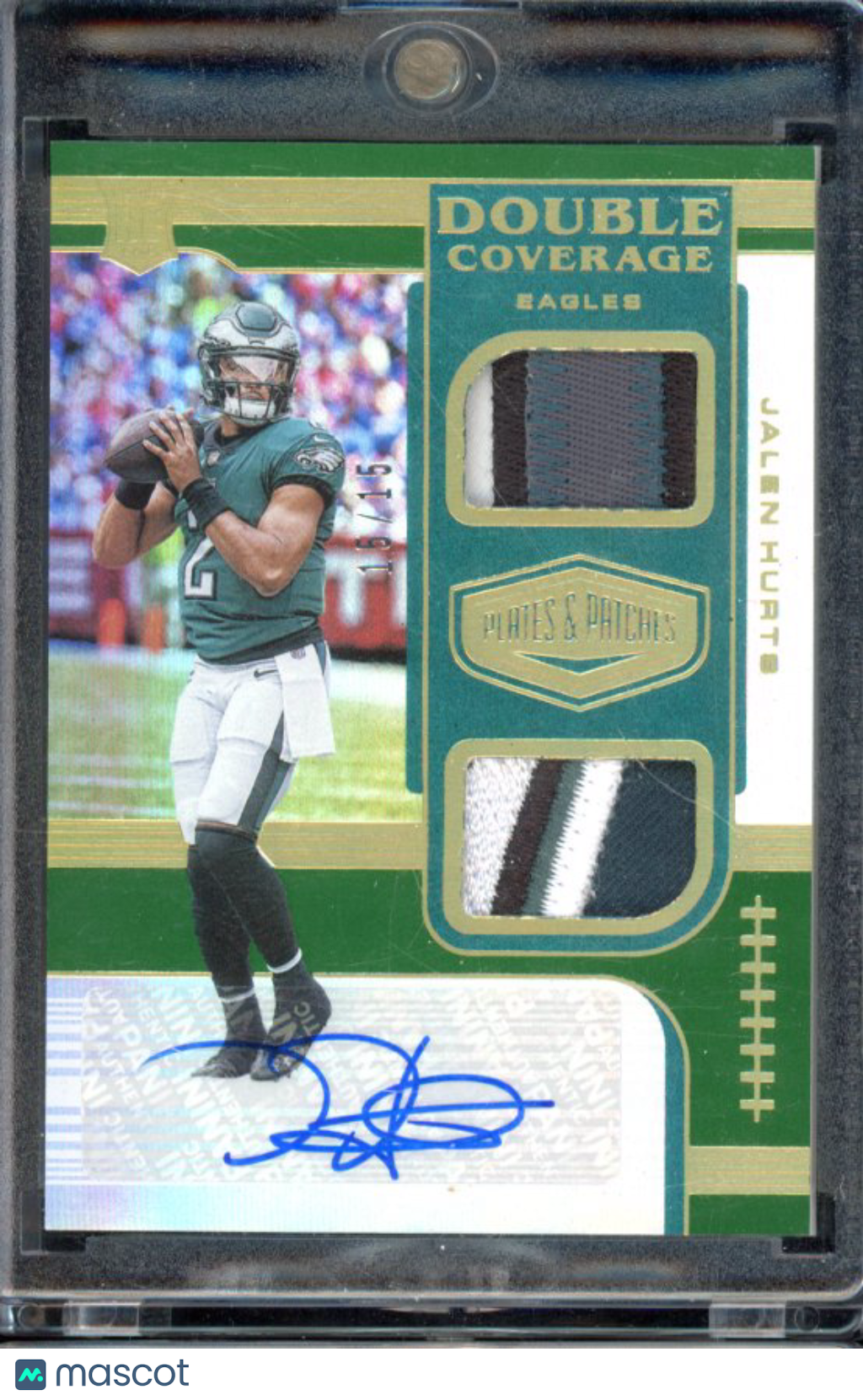 2020 Plates And Patches Jalen Hurts Rookie Patch Auto /15