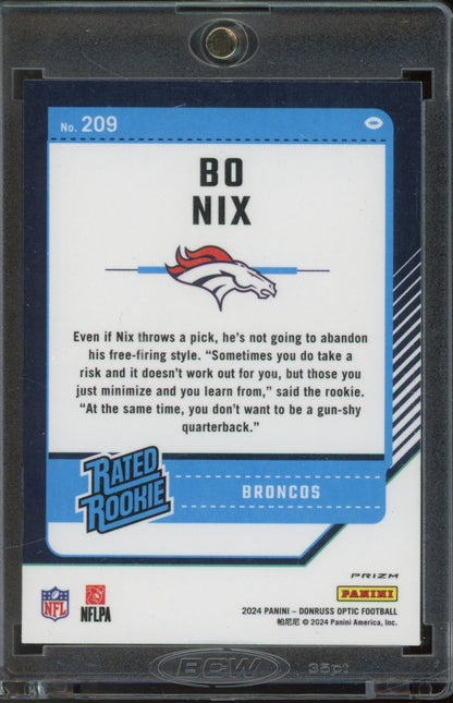 2024 Optic Bo Nix Red Stars Rookie