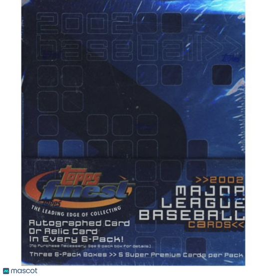 2002 Topps finest Baseball Hobby Box