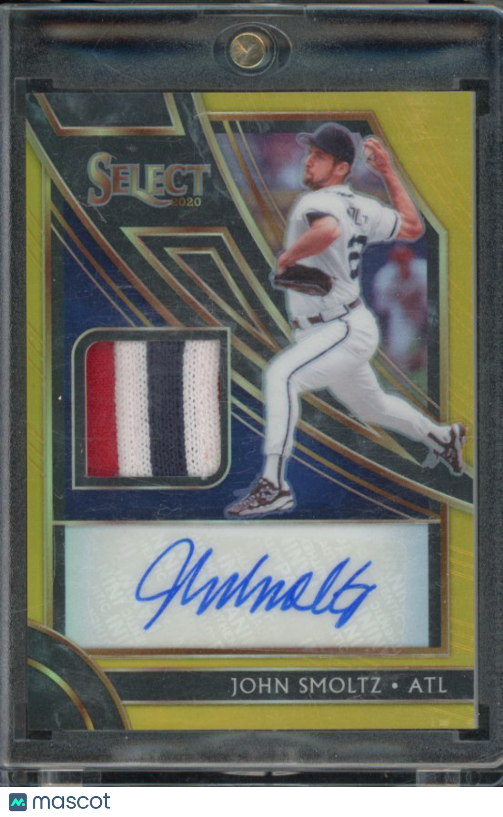 2020 Select John Smoltz Gold Patch Auto /10 GU