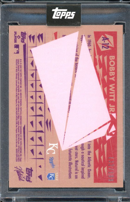 2022 Topps X Naturel Bobby Witt Jr Rookie /199