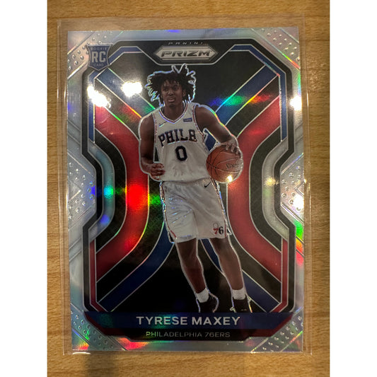 2020-21 Tyrese Maxey Prizm Silver Rookie #256