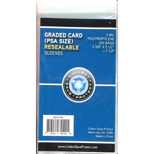 CSP PSA Graded Resealable Sleeves 2 Mil