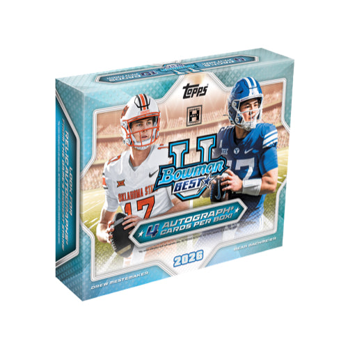 PRE ORDER 2026 Bowman's Best University Football Hobby Box